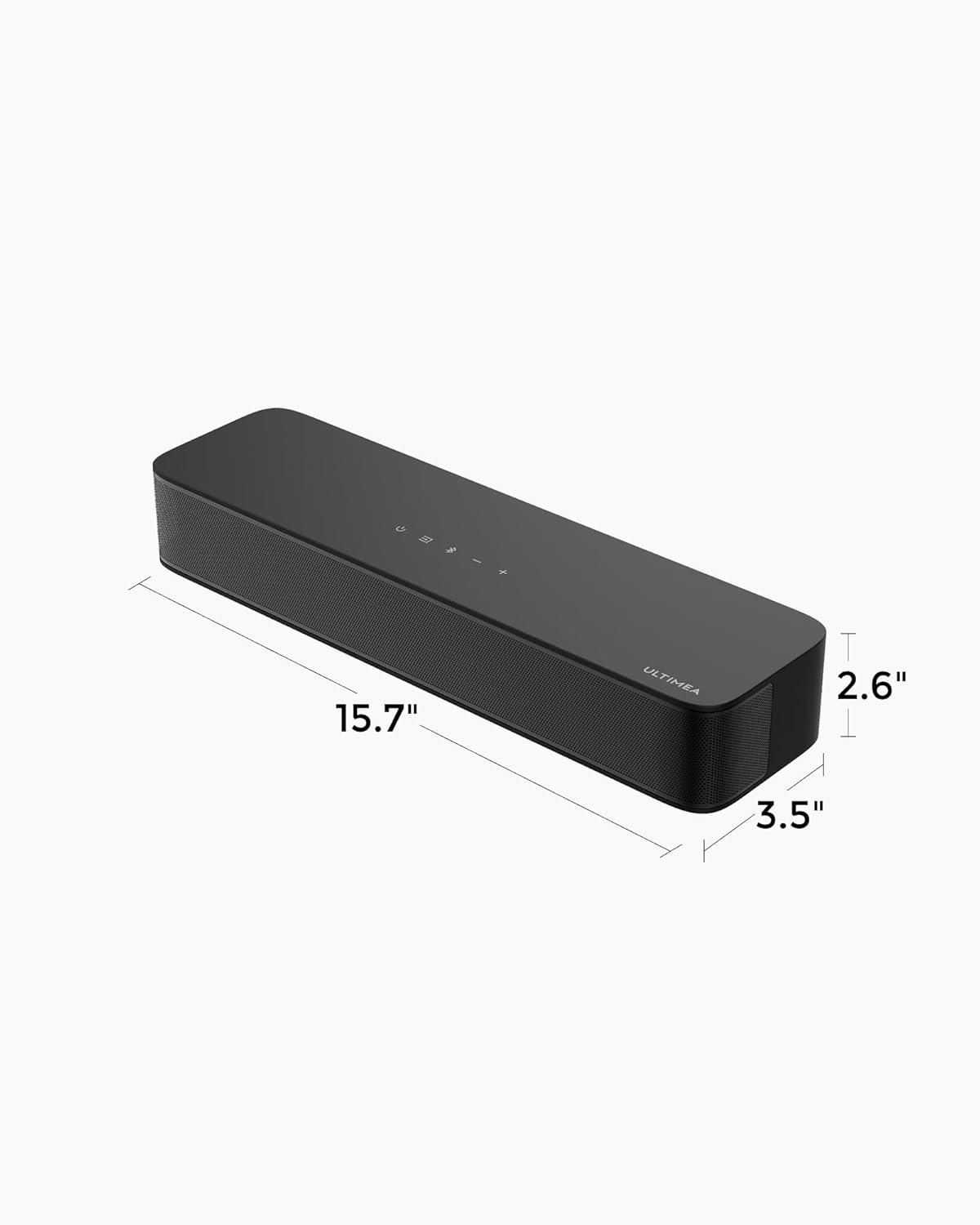 ULTIMEA 2.1ch Surround Sound Bar for TV, Built-in Subwoofer, Peak Power 132W, App Control, 16 Inches Bluetooth 5.4 TV Speakers Soundbar, All-in-one PC Soundbar, Opt/AUX/Wall Mount, Poseidon M20 Pro - Image 9