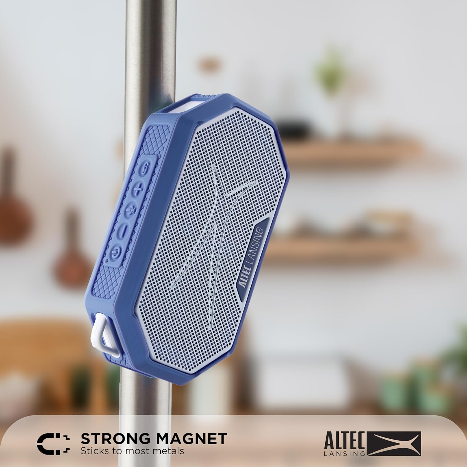 Altec Lansing Portable Bluetooth Speaker HYDRAMINI 2.0, IP67 Waterproof, Portable Speaker, 12h Playtime, Wireless Pairing, USB-C Quick Charge, Magnetic Bluetooth, Voice Assistant Integration - Image 3