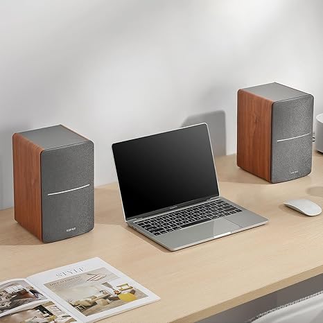Edifier R1280T Powered Bookshelf Speakers - 2.0 Active Near Field Studio Monitor Speaker - Wooden Enclosure - 42 Watts RMS Power - Image 2